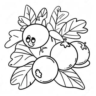 Blueberry Coloring Page 21412-19739