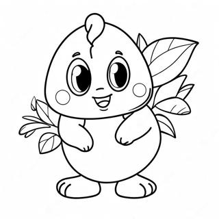 Cute Blueberry Character Coloring Page 21413-19743