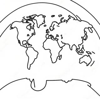 Colorful World Map Coloring Page 21423-19749