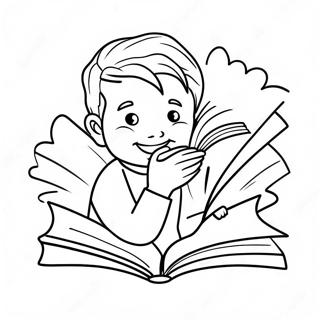 Fun Reading Adventure Coloring Page 2142-1759