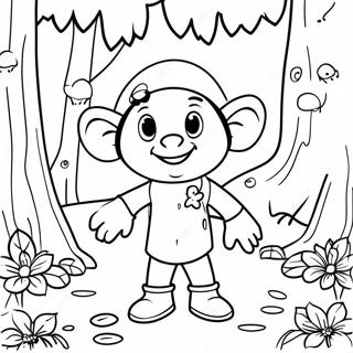 Wally Darling In A Whimsical Forest Coloring Page 21443-19765