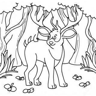 Wally Darling In A Whimsical Forest Coloring Page 21443-19766