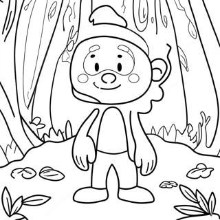 Wally Darling In A Whimsical Forest Coloring Page 21443-19767