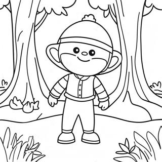 Wally Darling In A Whimsical Forest Coloring Page 21443-19768