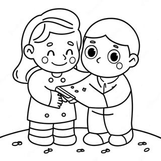 Heartwarming Kindness Activities Coloring Page 21473-19792