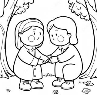 Heartwarming Kindness Activities Coloring Page 21473-19933