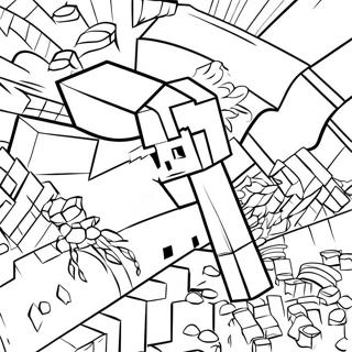 Minecraft Tools Coloring Page 21492-19802