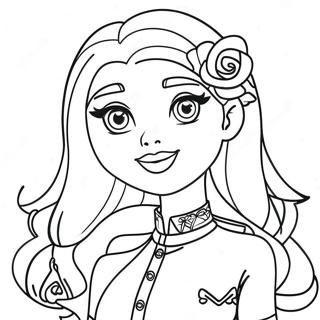 Bella From Rainbow High In Stylish Outfit Coloring Page 21503-19813