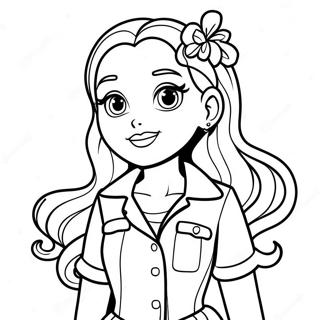 Bella From Rainbow High In Stylish Outfit Coloring Page 21503-19814