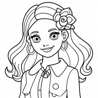 Bella From Rainbow High In Stylish Outfit Coloring Page 21503-19816