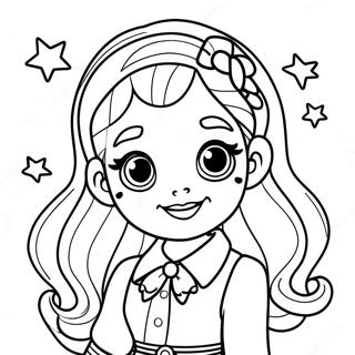 Bella From Rainbow High In Stylish Outfit Coloring Page 21503-19957