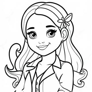 Bella From Rainbow High In Stylish Outfit Coloring Page 21503-19958