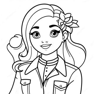 Bella From Rainbow High In Stylish Outfit Coloring Page 21503-19959