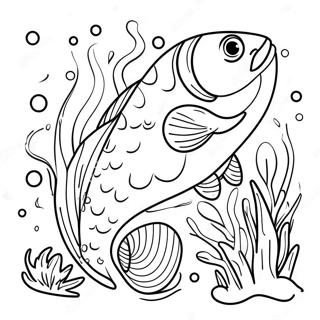 Salmon Coloring Pages