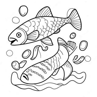 Salmon Coloring Page 21512-19961