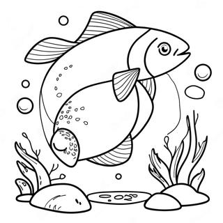 Salmon Coloring Page 21512-19962