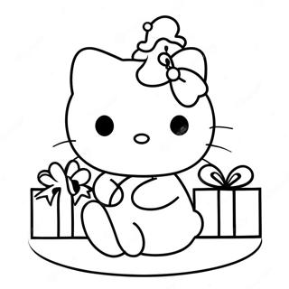 Hello Kitty Christmas Coloring Page 21522-19970