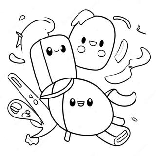 Bfdi Characters In Action Coloring Page 2152-1767