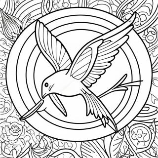 Hunger Games Logo Coloring Page 21562-19858