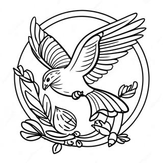 Hunger Games Logo Coloring Page 21562-19859