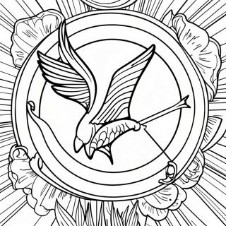 Hunger Games Logo Coloring Page 21562-19860