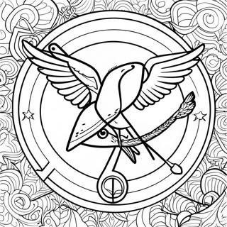 Hunger Games Logo Coloring Page 21562-20002