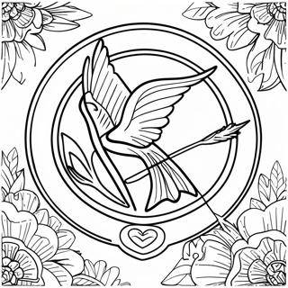 Hunger Games Logo Coloring Page 21562-20004