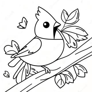 Cardinals Coloring Page 21582-20017