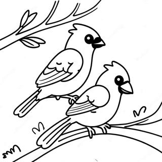 Cardinals Coloring Page 21582-20019