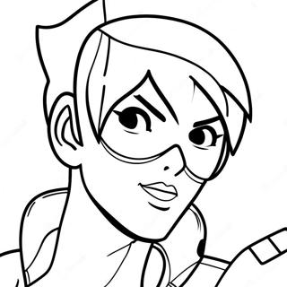 Tracer In Action Coloring Page 21593-19885