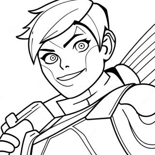 Tracer In Action Coloring Page 21593-19887