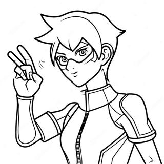 Tracer In Action Coloring Page 21593-20031