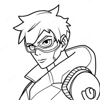 Tracer In Action Coloring Page 21593-20032