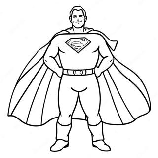 Super Dad With Cape Coloring Page 21603-19893