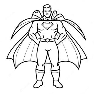 Super Dad With Cape Coloring Page 21603-19894