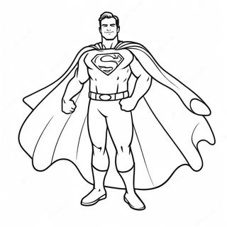 Super Dad With Cape Coloring Page 21603-19895