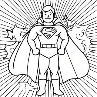 Super Dad With Cape Coloring Page 21603-19896