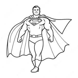 Super Dad With Cape Coloring Page 21603-20039