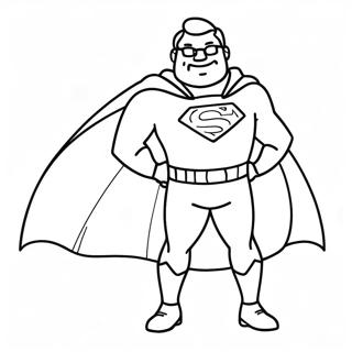 Super Dad With Cape Coloring Page 21603-20040