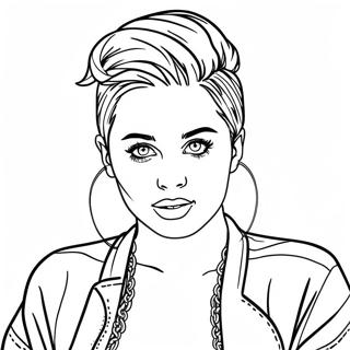 Miley Cyrus Coloring Page 21612-19899