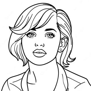 Miley Cyrus Coloring Page 21612-19900