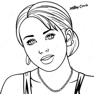 Miley Cyrus Coloring Page 21612-20043