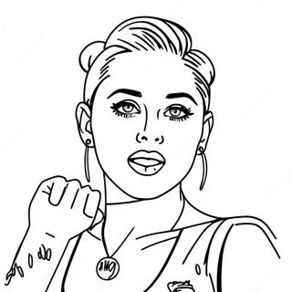 Miley Cyrus Coloring Page 21612-20044