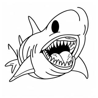 Great White Shark Jaws Coloring Page 21633-19917