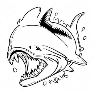 Great White Shark Jaws Coloring Page 21633-19918