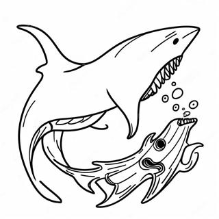 Great White Shark Jaws Coloring Page 21633-19919