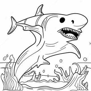 Great White Shark Jaws Coloring Page 21633-19920