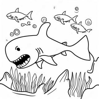 Great White Shark Jaws Coloring Page 21633-20061