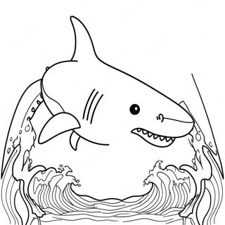 Great White Shark Jaws Coloring Page 21633-20063