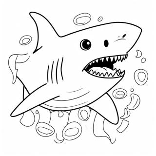 Great White Shark Jaws Coloring Page 21633-20064